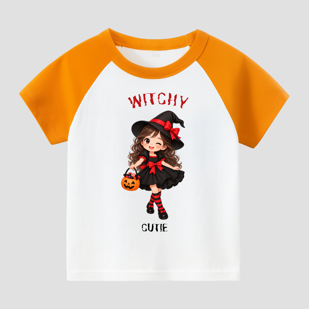 Witchy Cutie Kids Short Sleeve T-Shirt