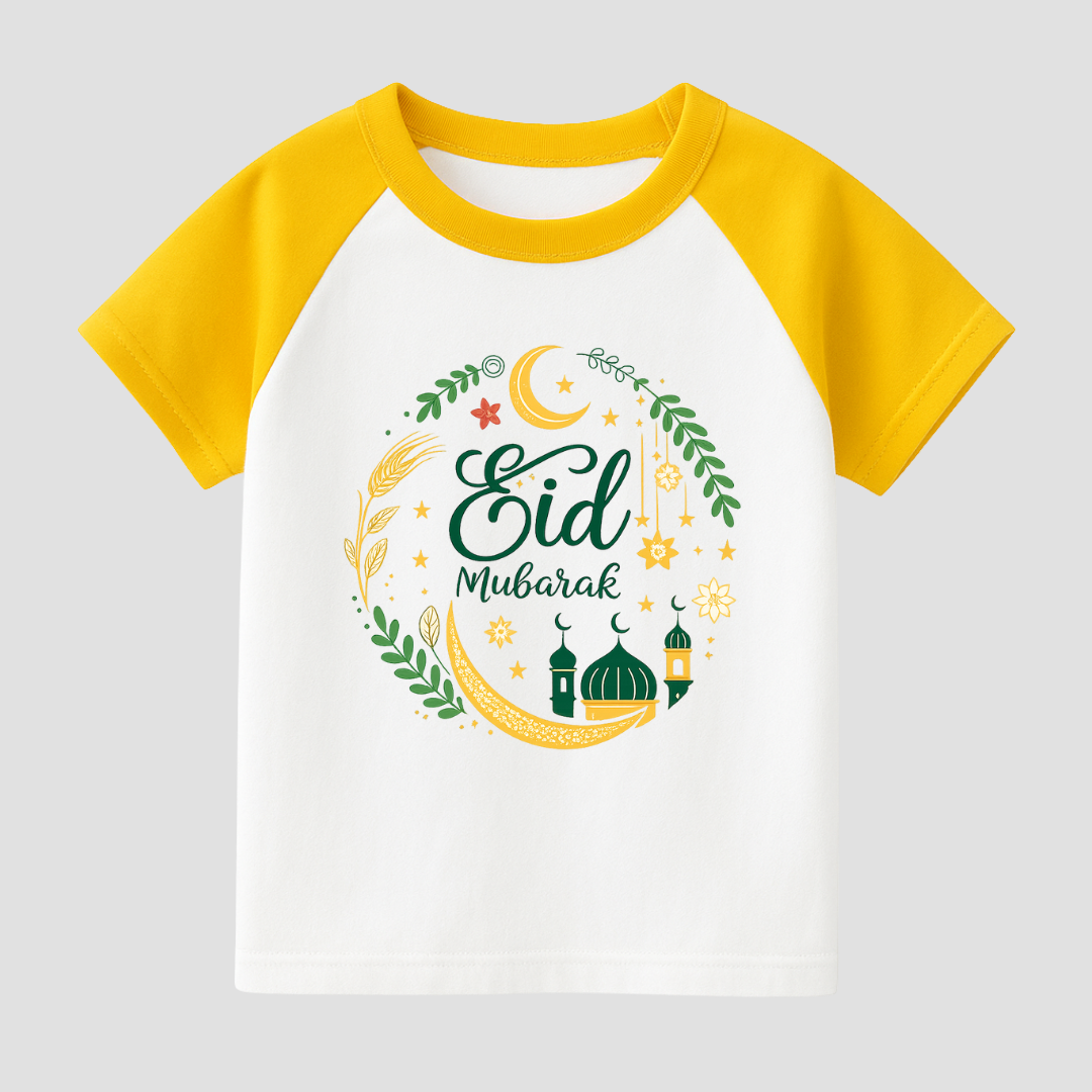 Blessed Crescent Kids Short Sleeve T-Shirt
