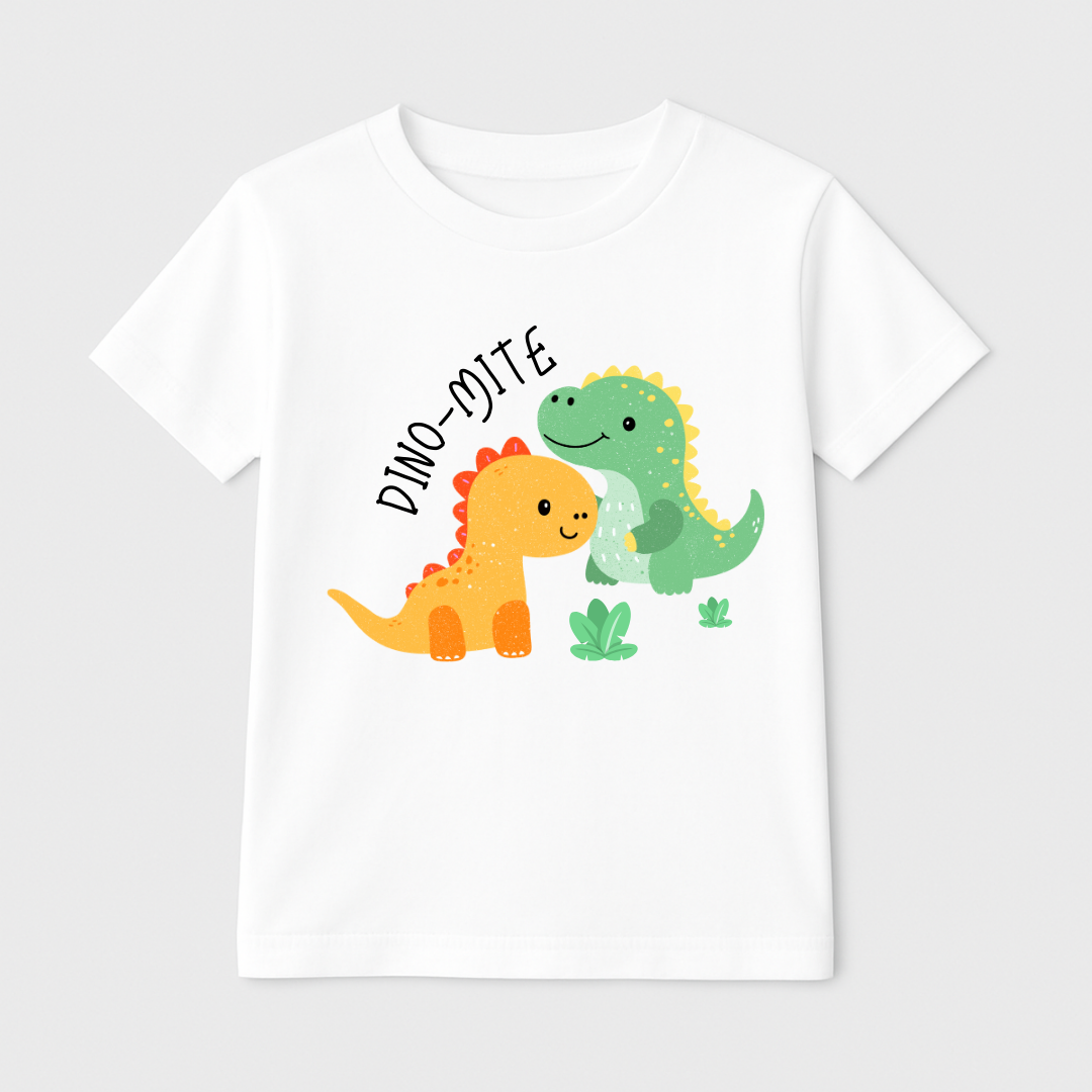 Dino-Mite Friends Kids Short Sleeve T-Shirt Kia & Kel