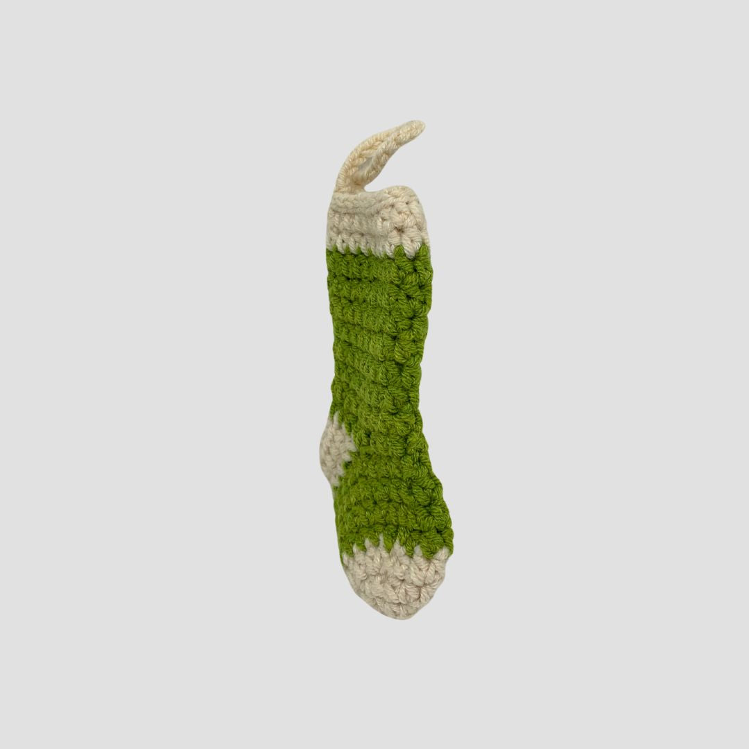 Green Stocking by Moshi Crochet – 4.5 inches