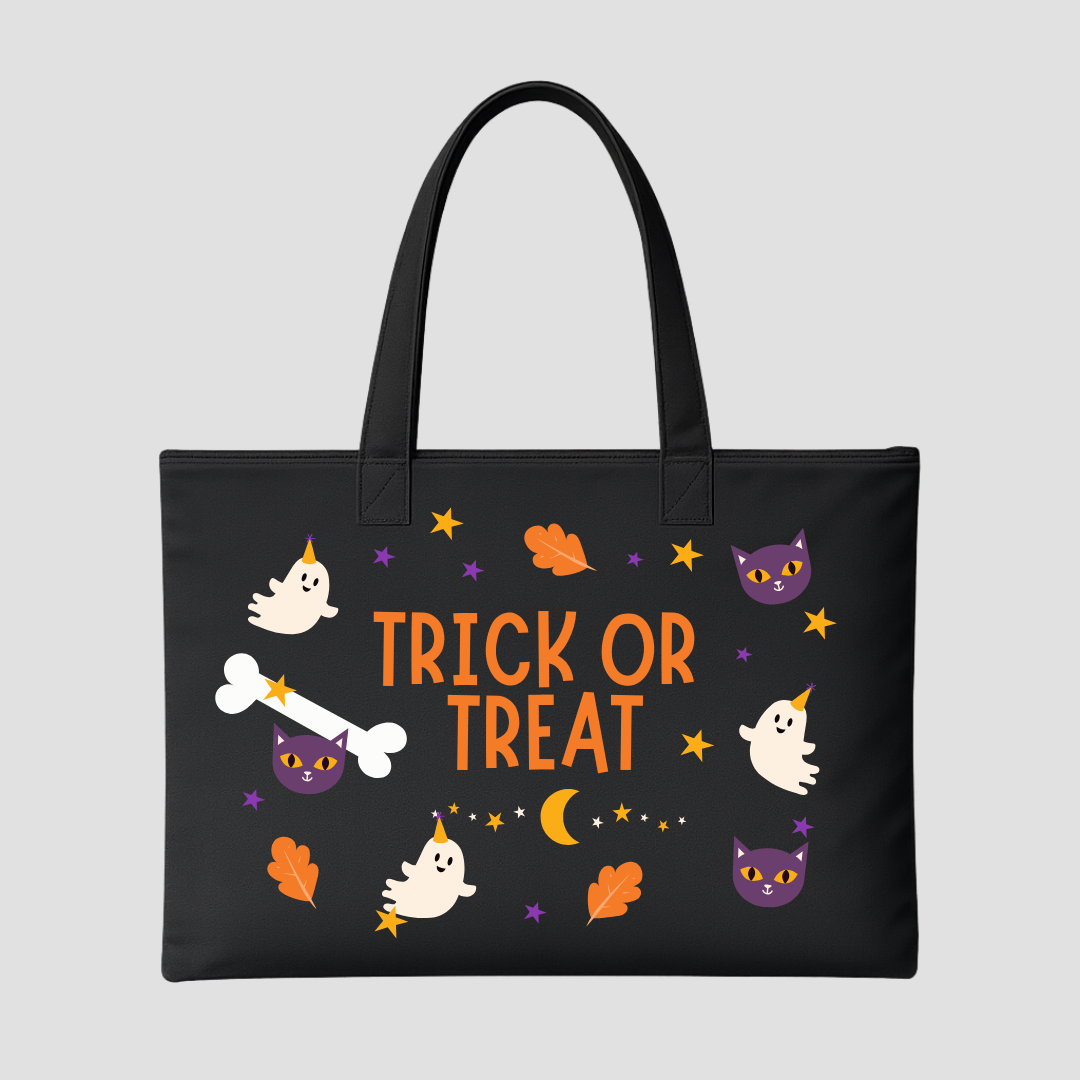 Trick or Treat Large Tote Bags