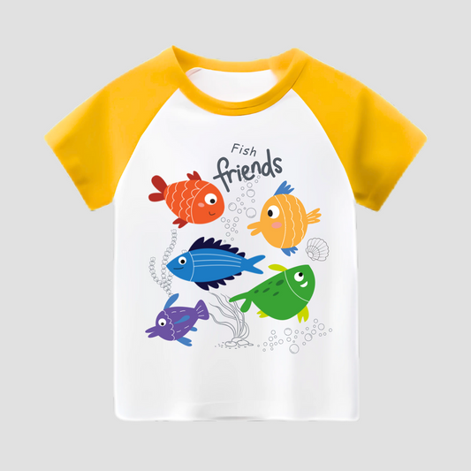 Fish Friends Kids Short Sleeve T-Shirt