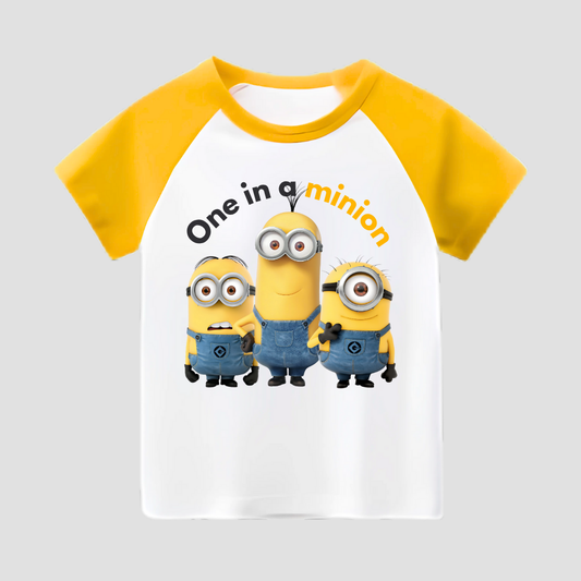 One in a Minion Kids Short Sleeve T-Shirt