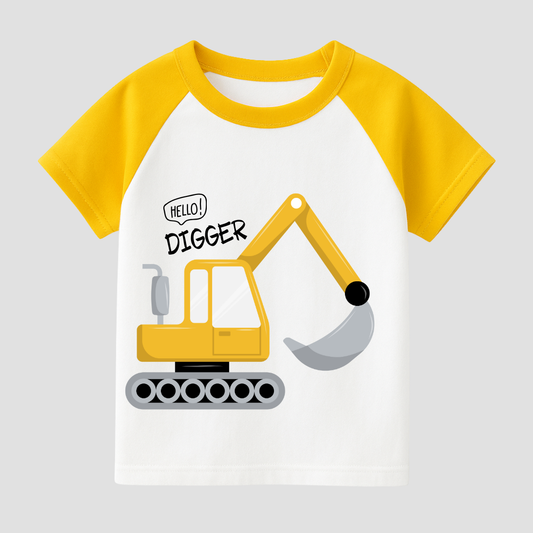 Digger Dash Kids Short Sleeve T-Shirt Kia & Kel