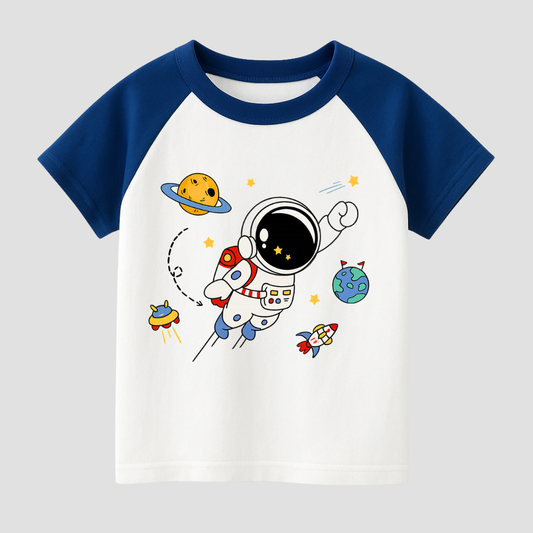 Little Space Explorer Kids Short Sleeve T-Shirt
