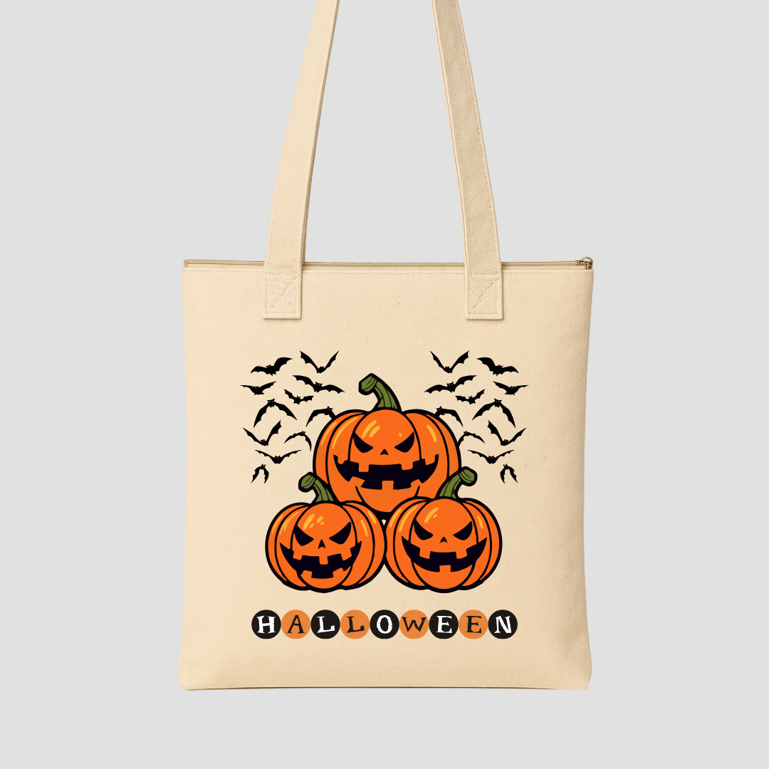 Trick or Treat Tote Bags (15.5 × 13.5 inches)