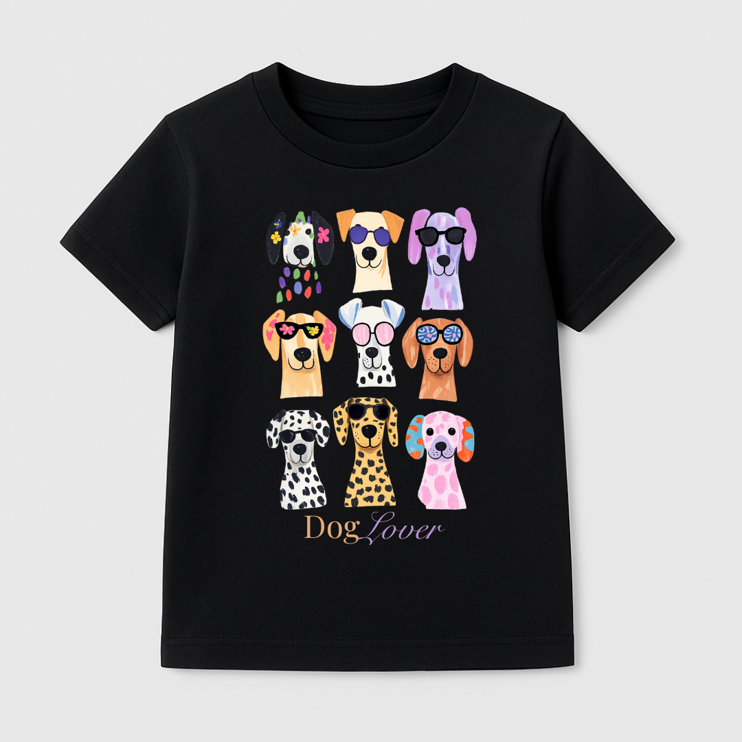 Dog Lover Kids Short Sleeve T-Shirt Kia & Kel