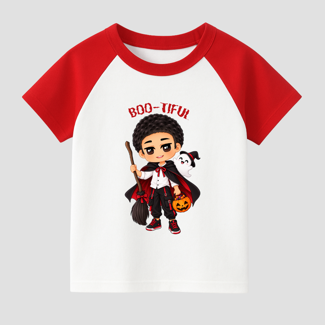 Boo-tiful Wizard Kids Short Sleeve T-Shirt