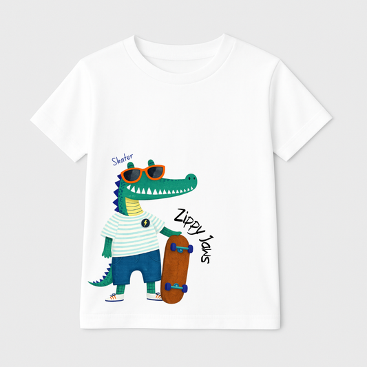 Skater Gator Kids Short Sleeve T-Shirt
