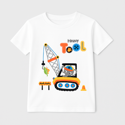 Heavy Tool Hero Kids Short Sleeve T-Shirt Kia & Kel