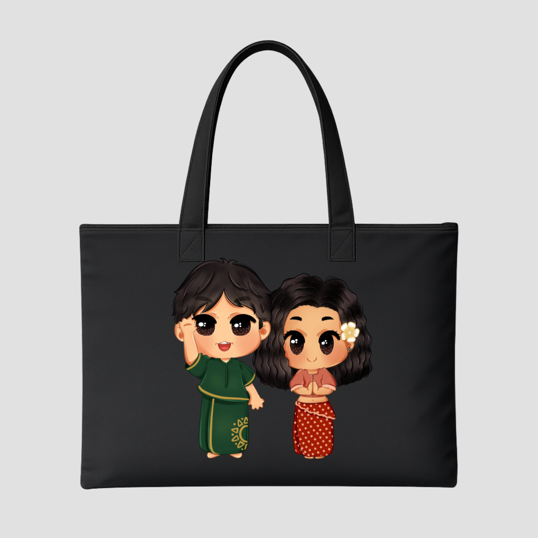 Ayubowan Avurudu Tote Bags Kia & Kel