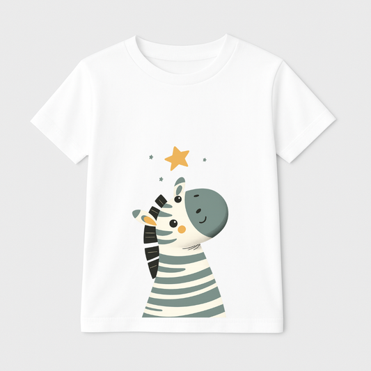 Lil’ Zebra Wishes Kids Short Sleeve T-Shirt