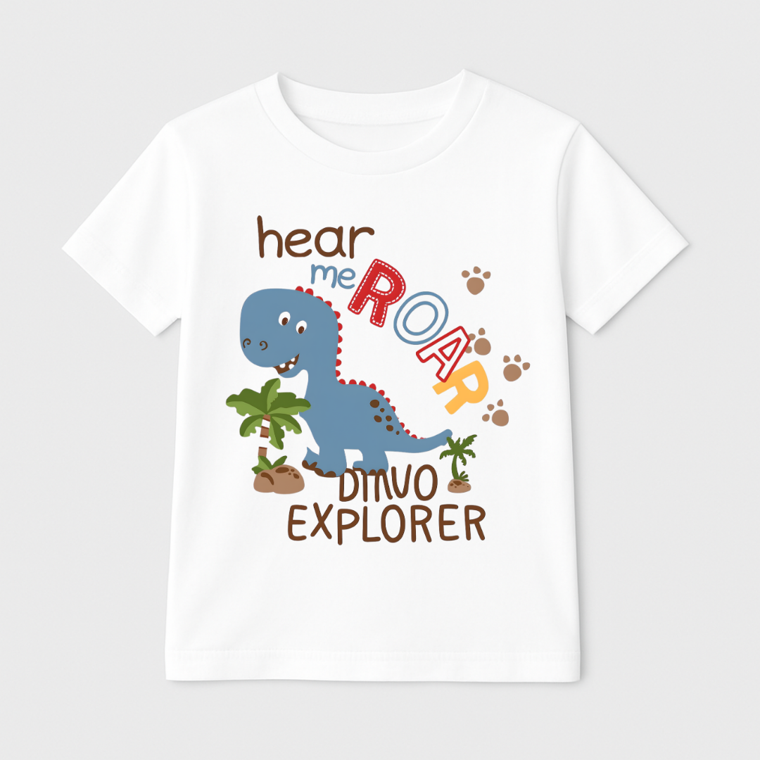 Hear Me Roar Kids Short Sleeve T-Shirt Kia & Kel