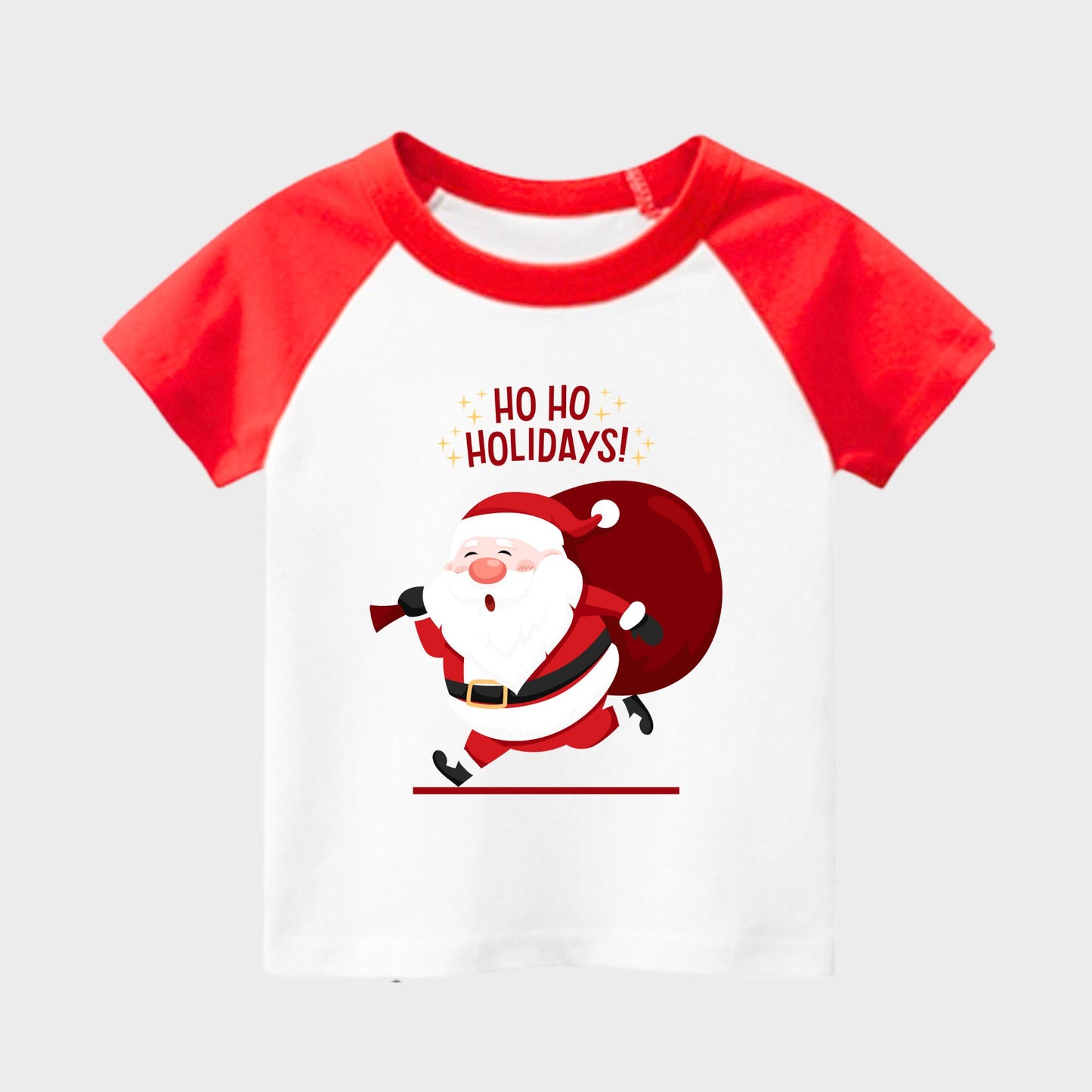 Christmas Red Ragalan Kids T-shirts