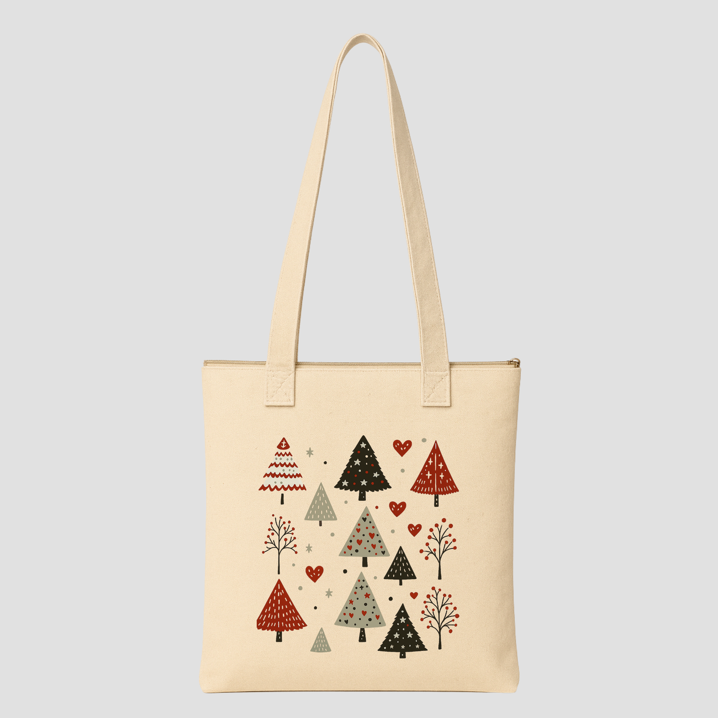 Merry & Cozy Tote Bags (15.5 × 13.5 inches) & (15 × 18 inches)