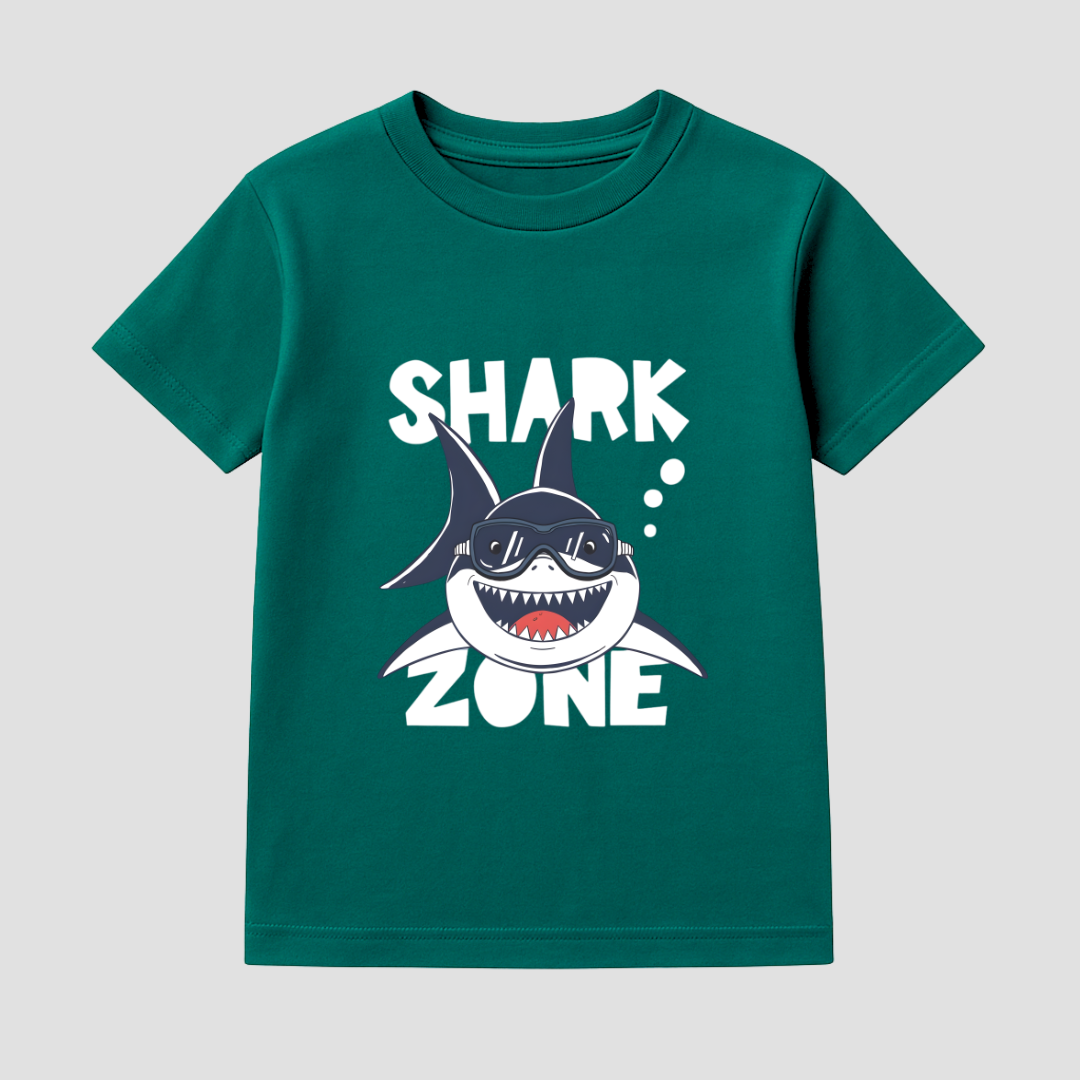 Shark Zone Kids Short Sleeve T-Shirt Kia & Kel