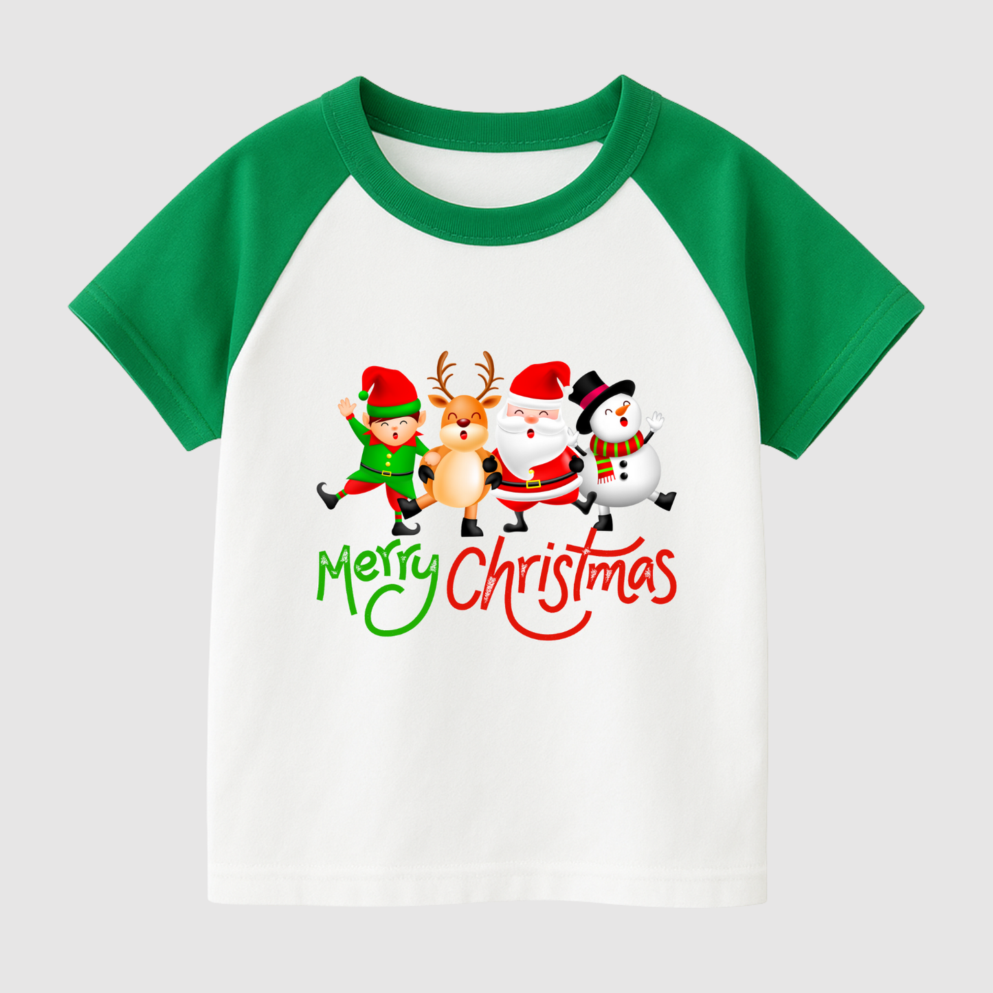 Jingle Joy Squad Kids Short Sleeve T-Shirt