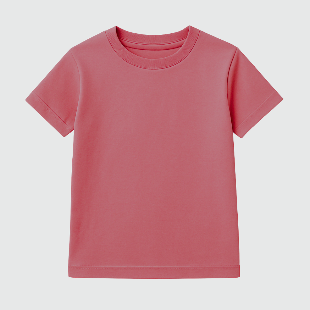 Plain Colour Everyday Kids Short Sleeve T-Shirt Kia & Kel