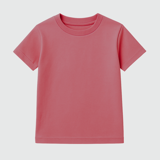 Plain Colour Everyday Kids Short Sleeve T-Shirt Kia & Kel