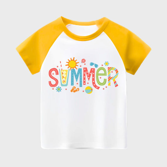 Summer Vibes Kids Short Sleeve T-Shirt