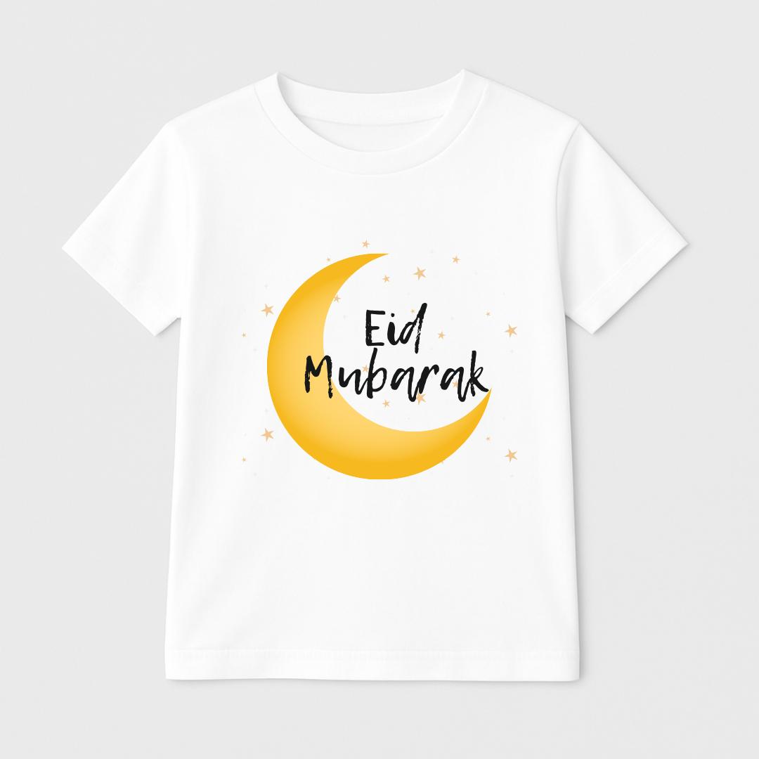 Moonlit Eid Kids Short Sleeve T-Shirt