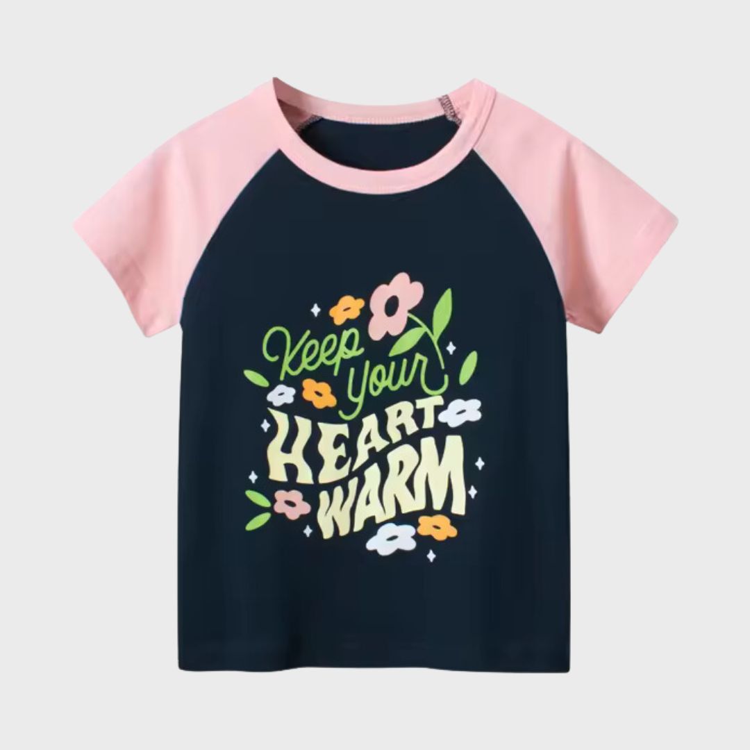 Warm Heart Kids Short Sleeve T-Shirt