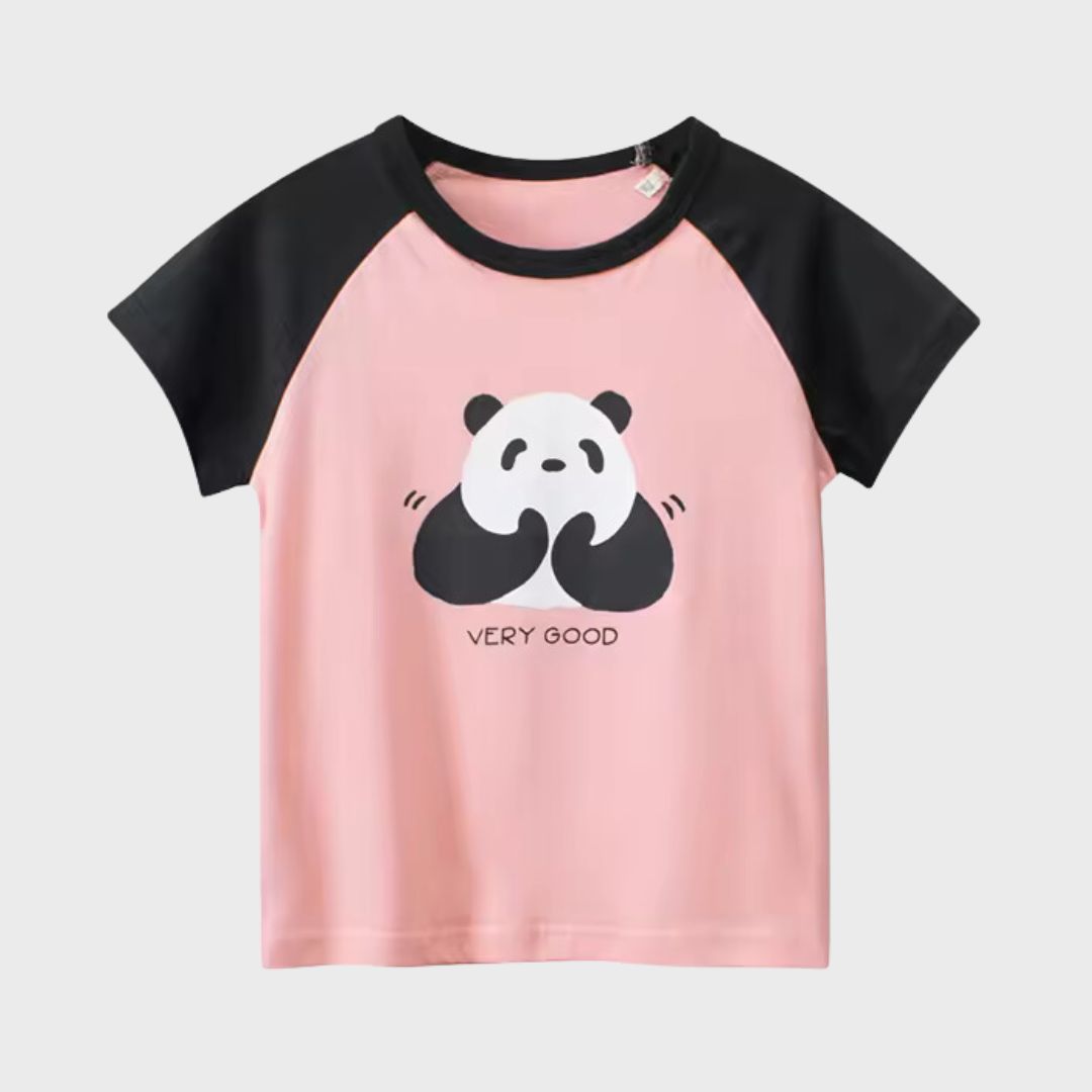 Panda Love Kids Short Sleeve T-Shirt