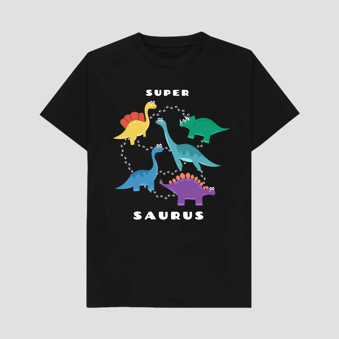 Super Saurus Kids Short Sleeve T-Shirt