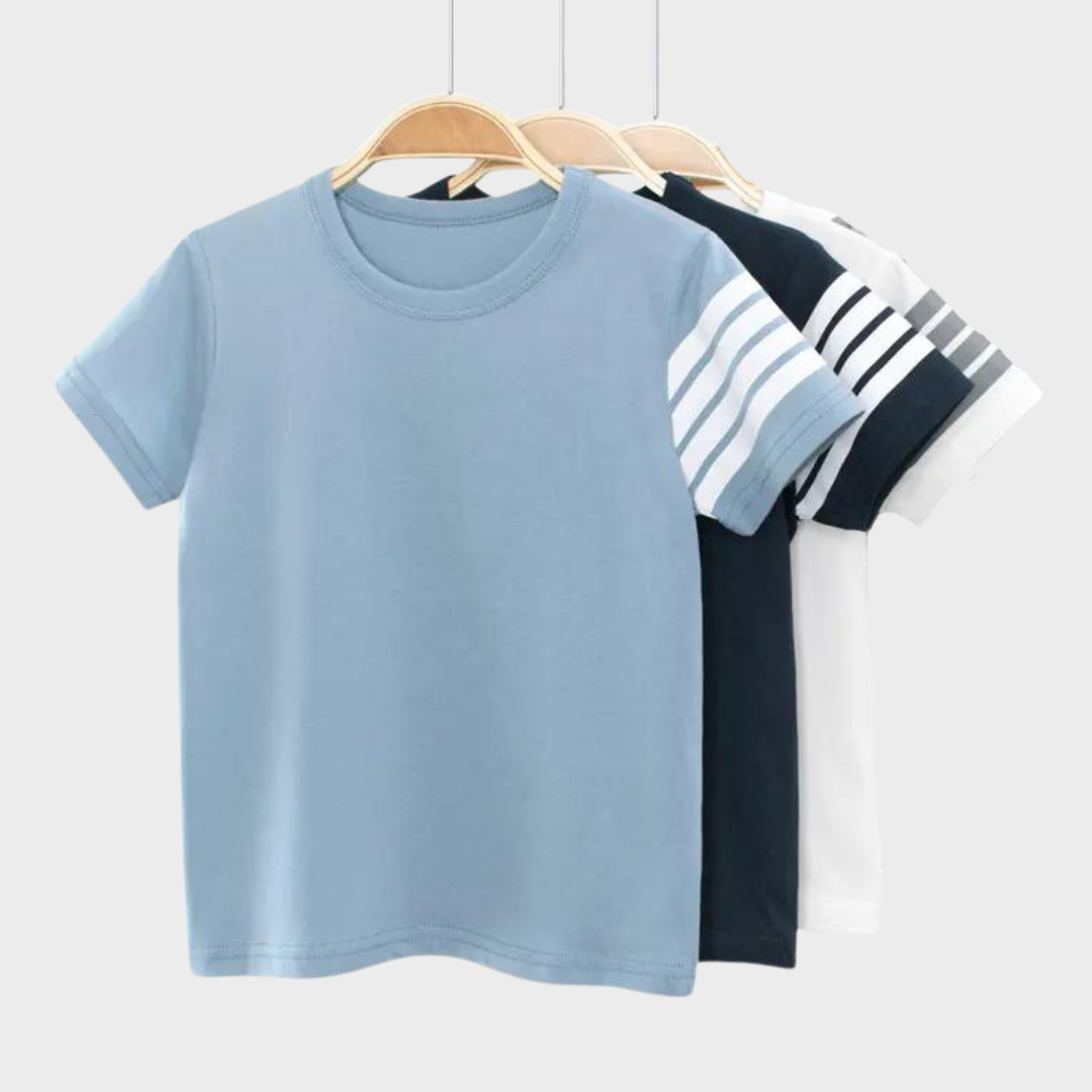 Cute Stripes Kids Short Sleeve T-Shirt