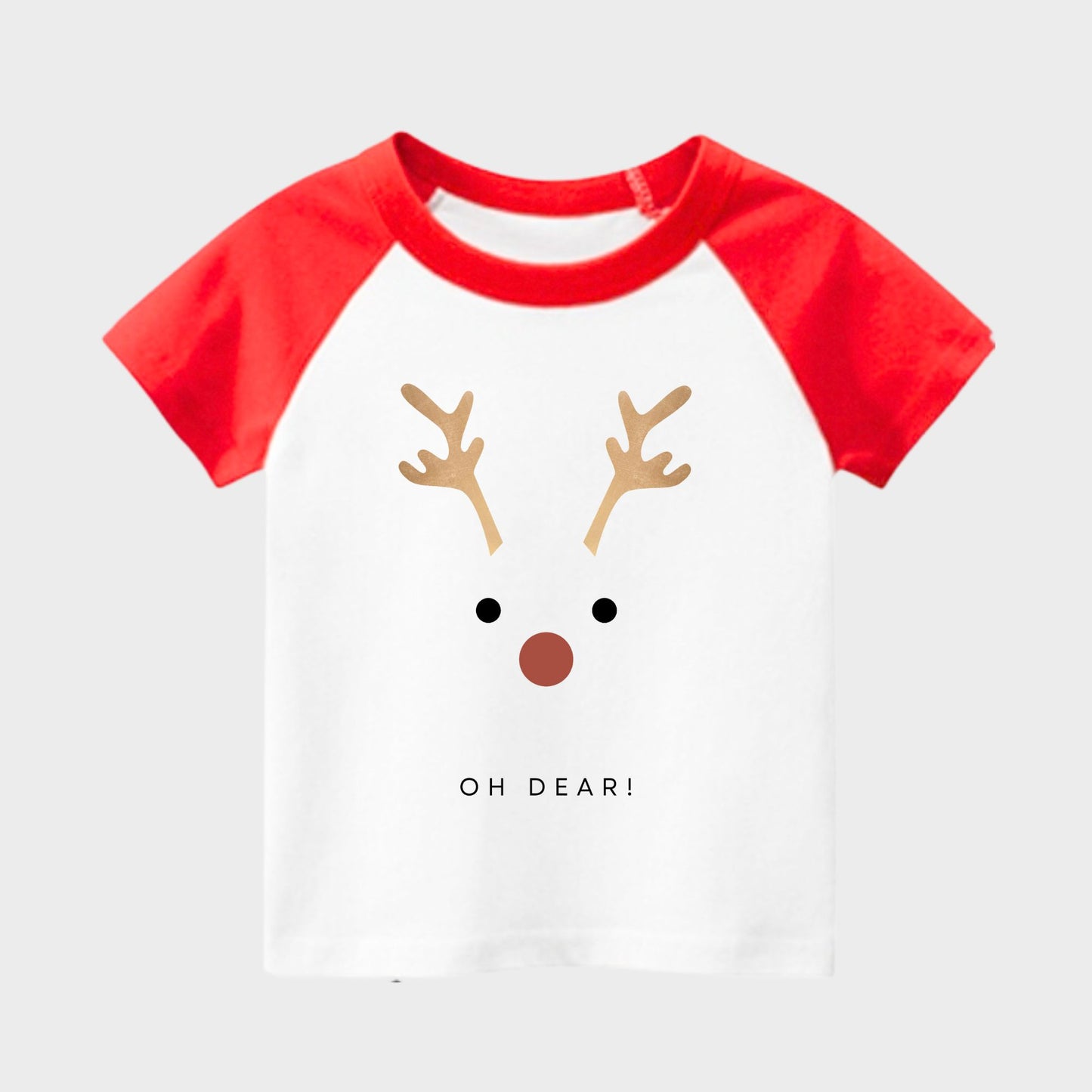 Christmas Red Ragalan Kids T-shirts