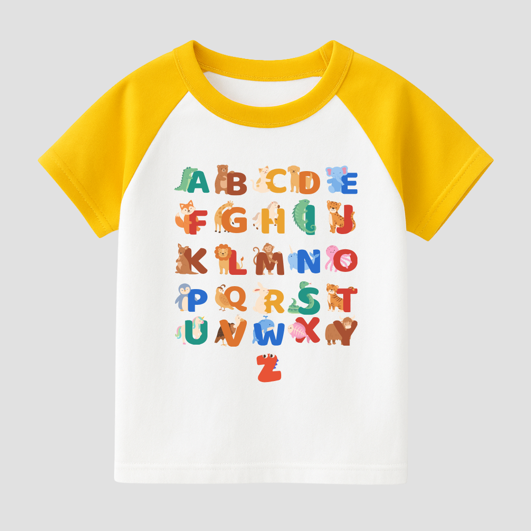 Alphabet Adventure Kids Short Sleeve T-Shirt Kia & Kel