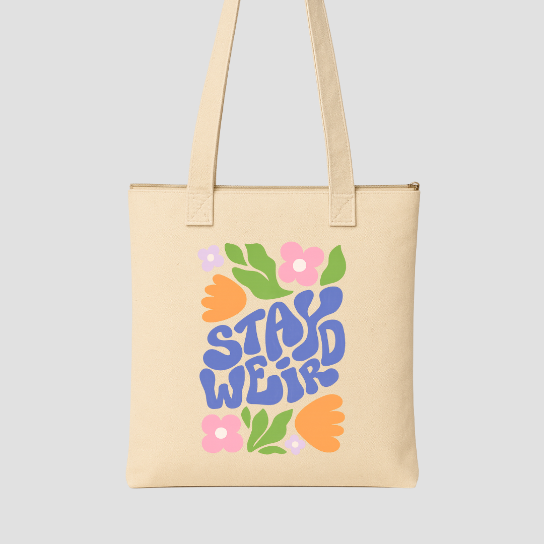 Stay Weird Tote Bags