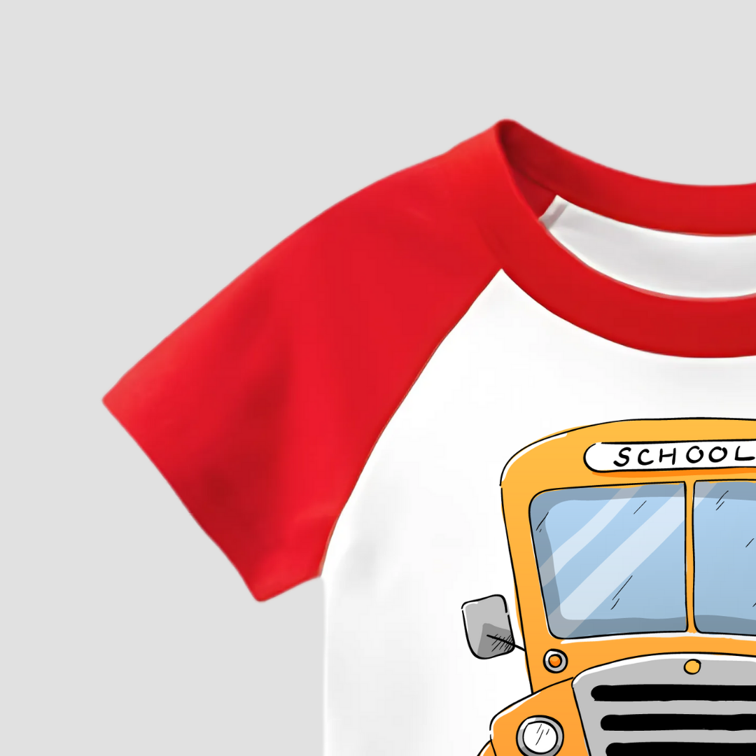 Wheels on the Bus Kids Short Sleeve T-Shirt