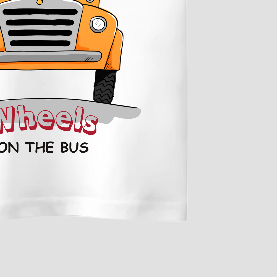 Wheels on the Bus Kids Short Sleeve T-Shirt