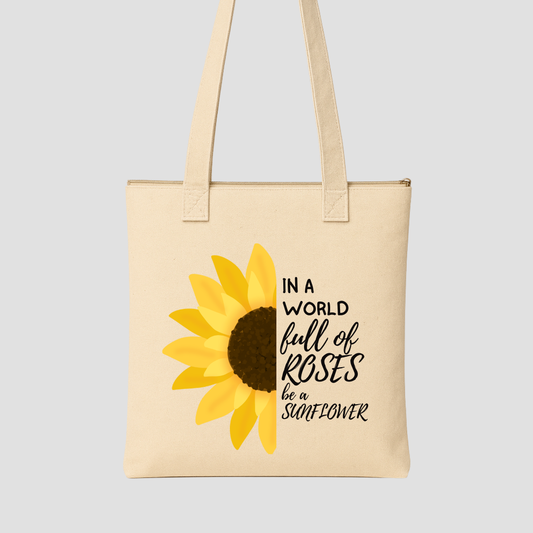 Bloom Bold Sunflower Tote Bags Kia & Kel