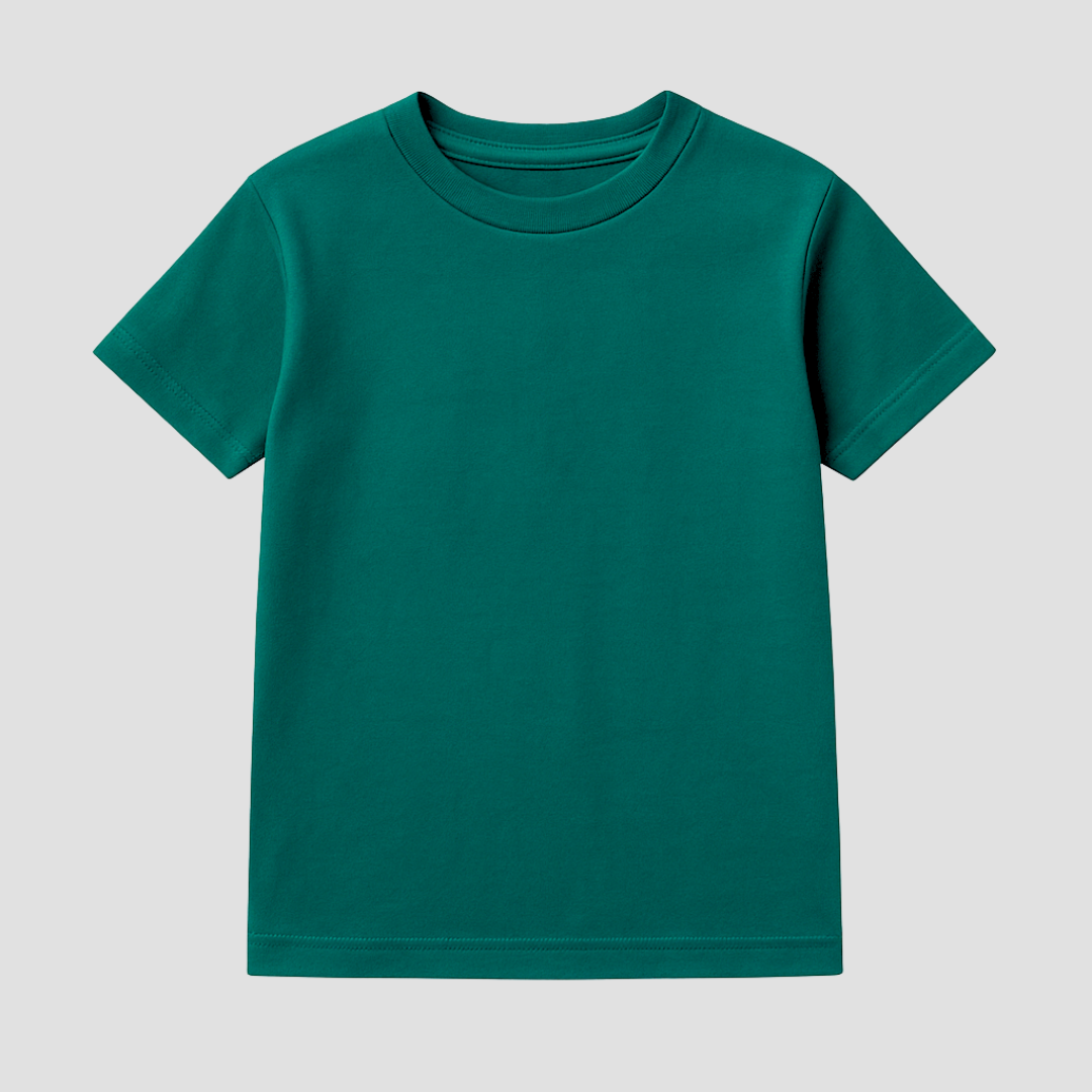 Plain Colour Everyday Kids Short Sleeve T-Shirt Kia & Kel