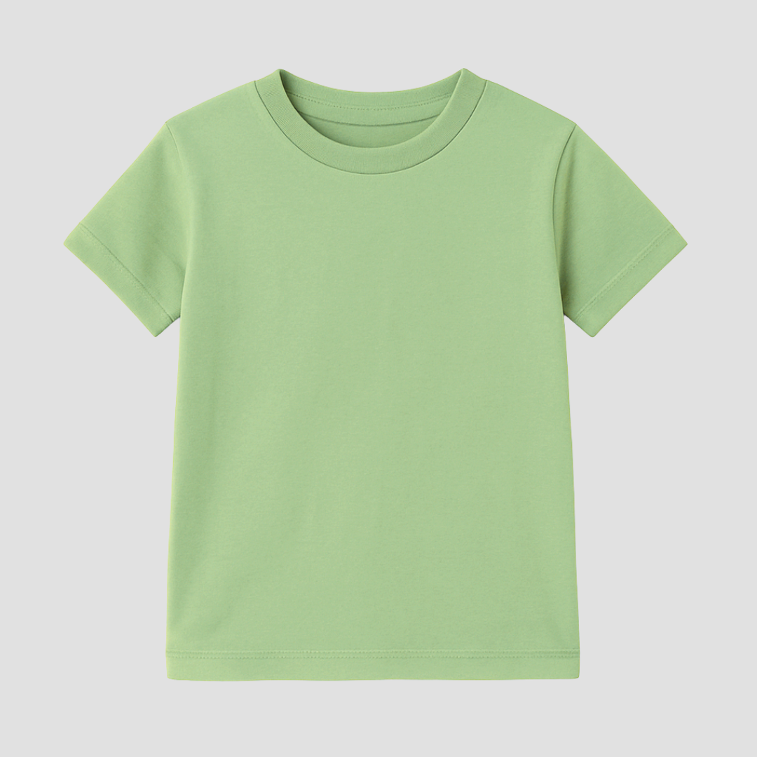 Plain Colour Everyday Kids Short Sleeve T-Shirt Kia & Kel