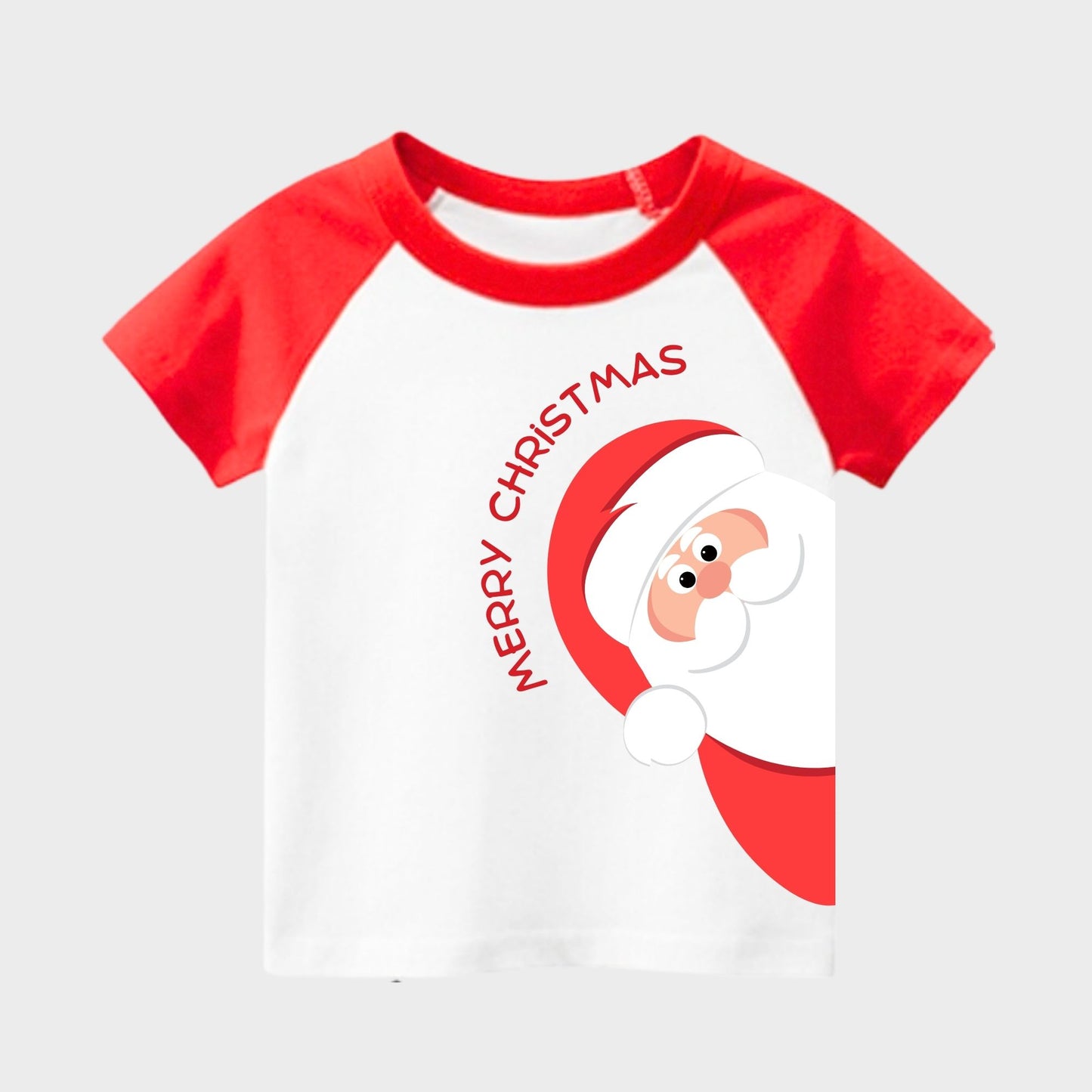 Christmas Red Ragalan Kids T-shirts