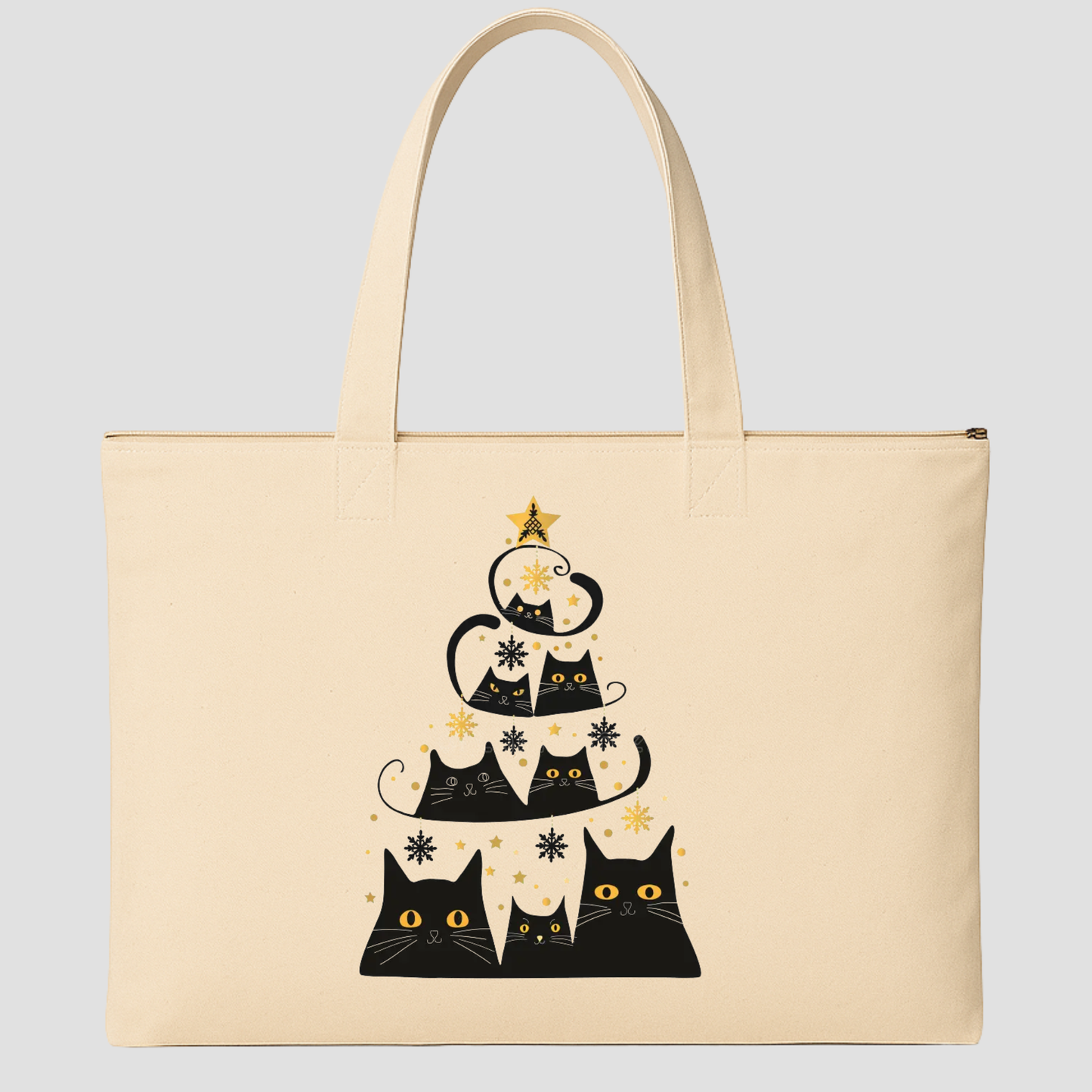 Merry & Cozy Tote Bags (15.5 × 13.5 inches) & (15 × 18 inches)