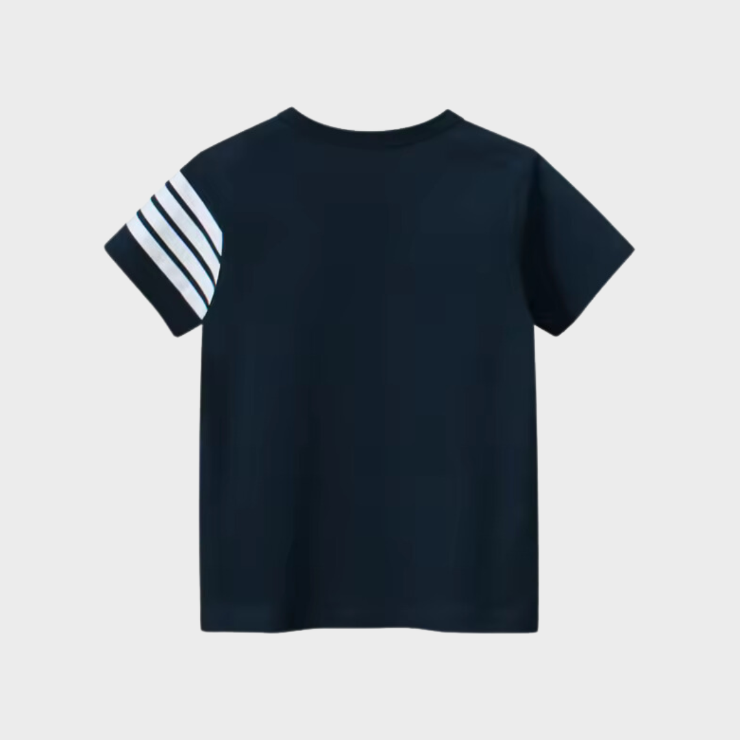 Cute Stripes Kids Short Sleeve T-Shirt