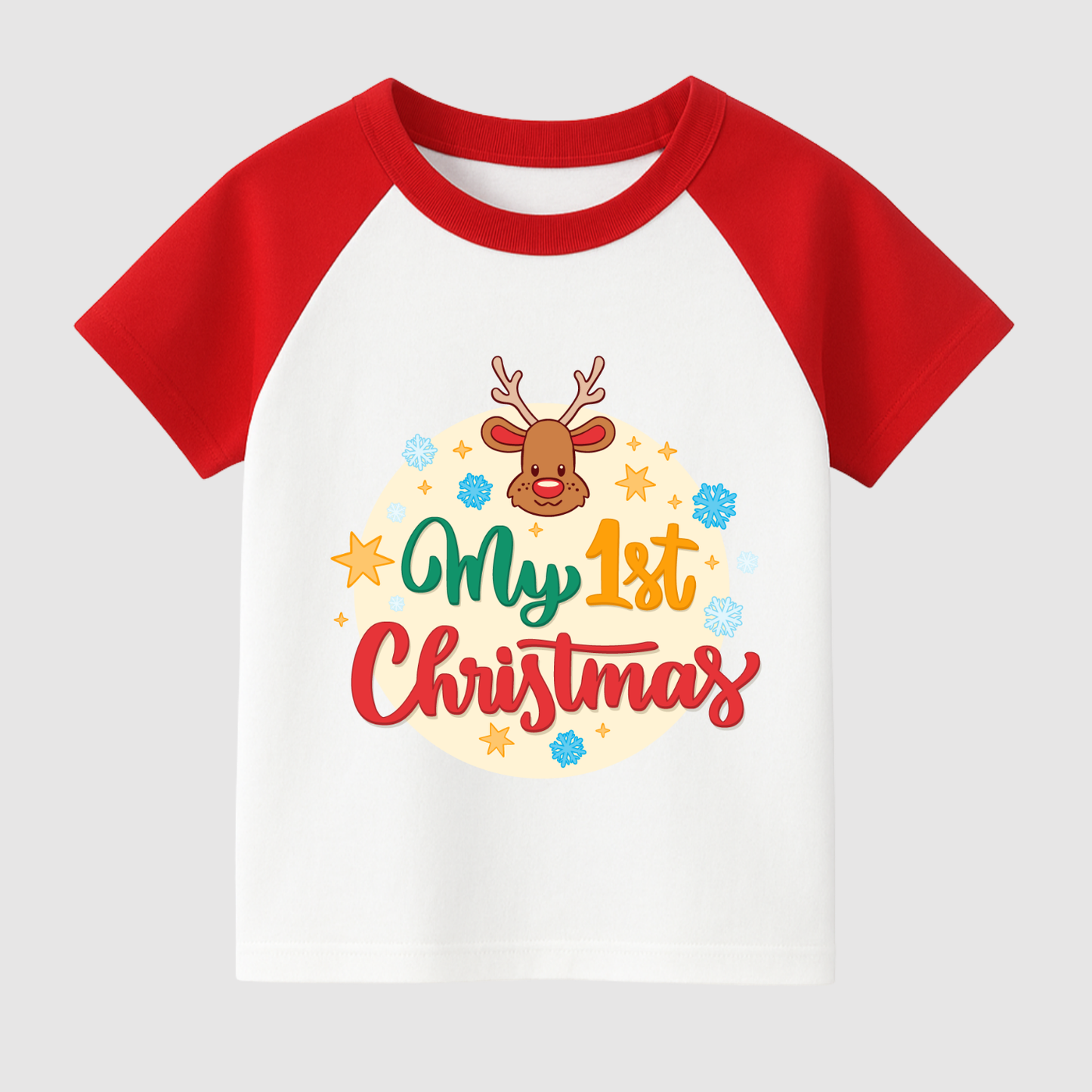 Rudy’s First Christmas Kids Short Sleeve T-Shirt