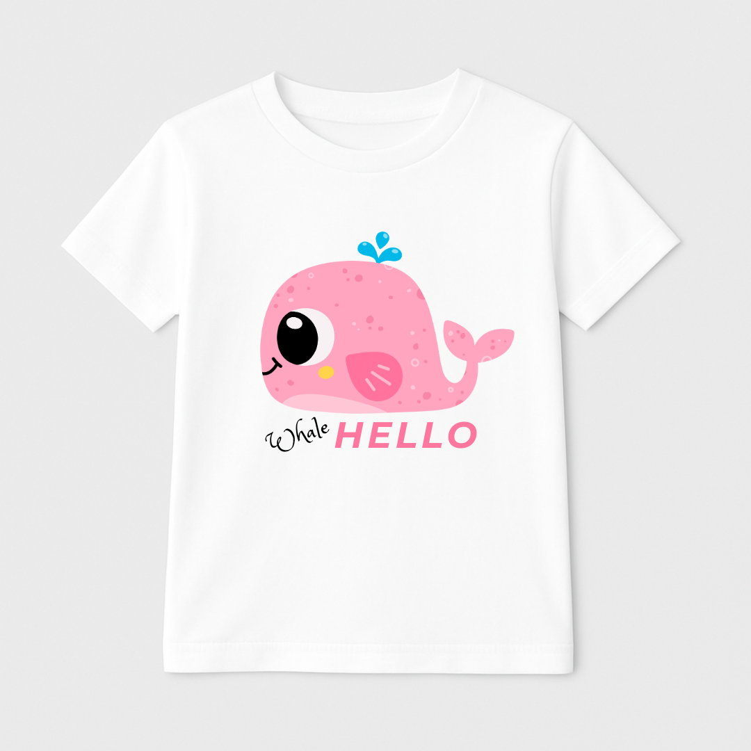 Whale Hello Kids Short Sleeve T-Shirt