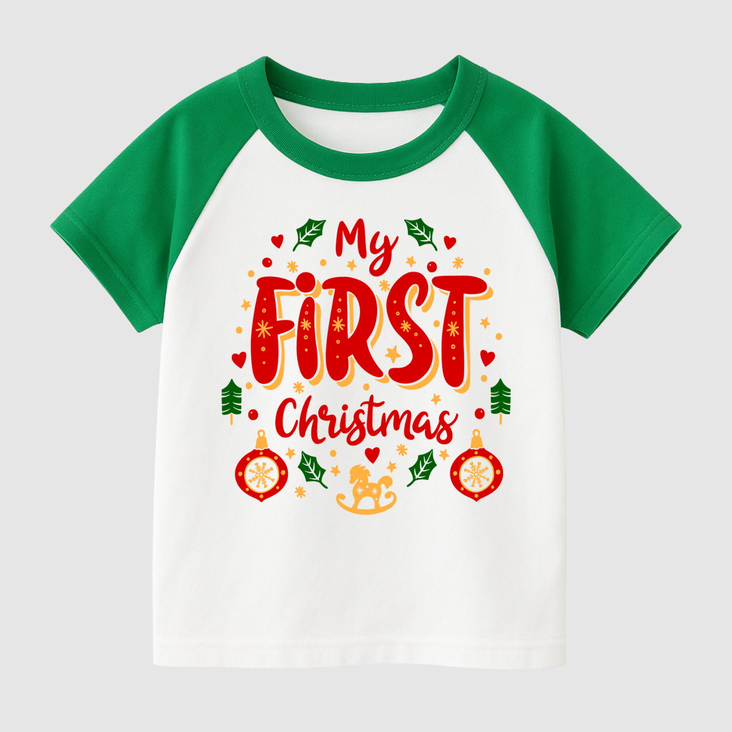 My First Christmas Kids Short Sleeve T-Shirt