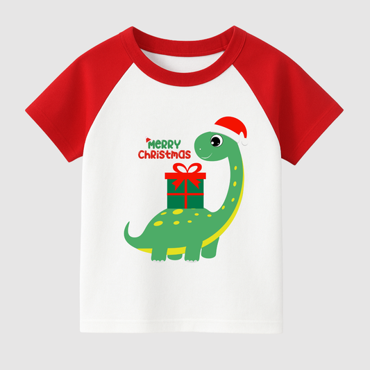 Dino Merry Magic Kids Short Sleeve T-Shirt