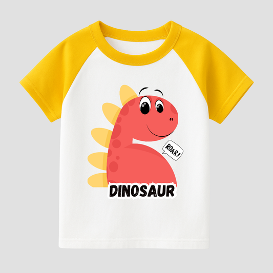Dino Roar Kids Short Sleeve T-Shirt