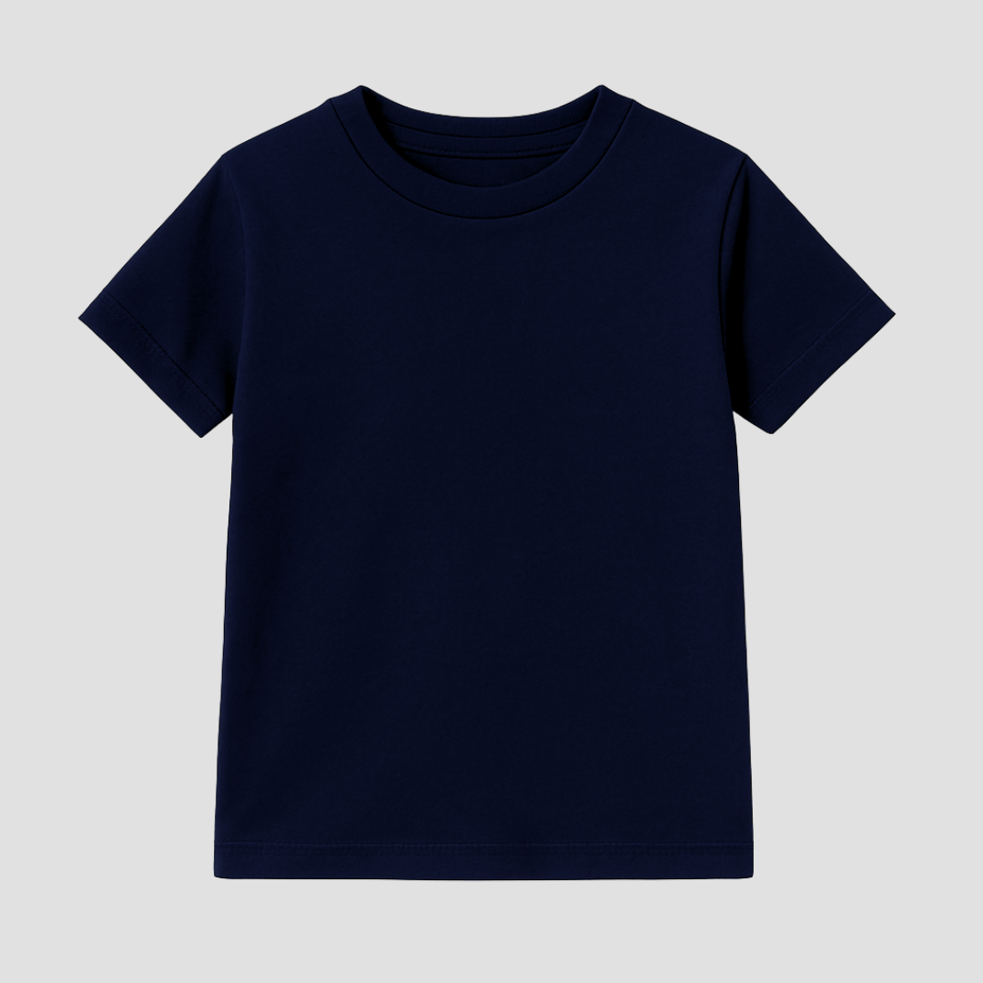 Plain Colour Everyday Kids Short Sleeve T-Shirt Kia & Kel