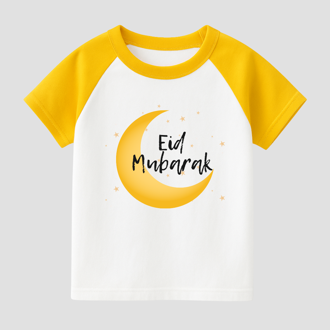 Moonlit Eid Kids Short Sleeve T-Shirt