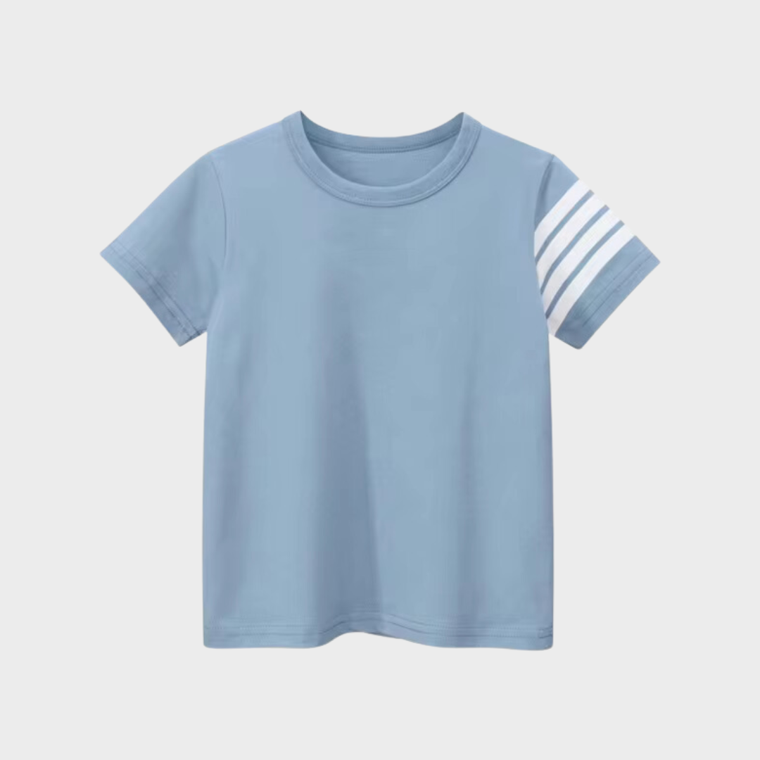 Cute Stripes Kids Short Sleeve T-Shirt