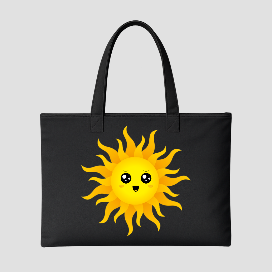 Happy Sun Day Tote Bags Kia & Kel
