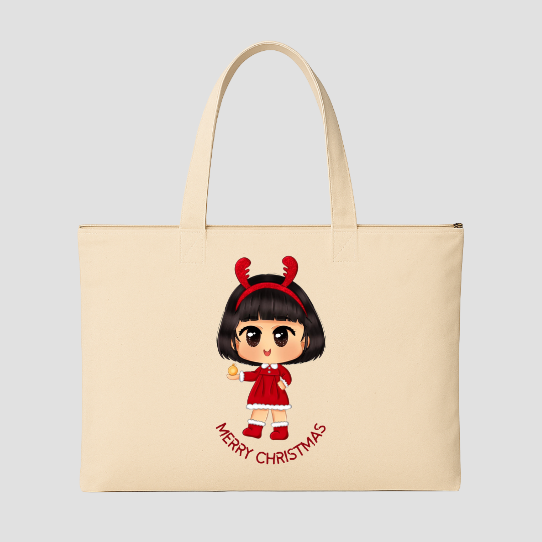 Merry & Cozy Tote Bags (15.5 × 13.5 inches) & (15 × 18 inches)